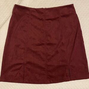 Elegant Burgundy Skirt